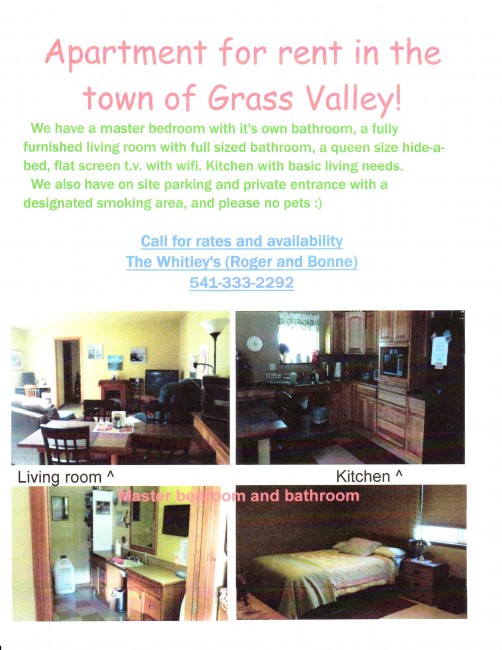 Grass Valley Rental Home